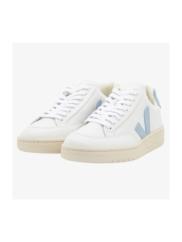 Veja V-12 Leather White Steel