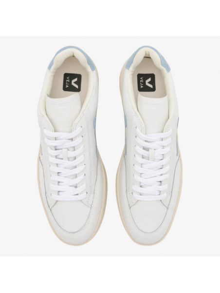 Veja V-12 Leather White Steel