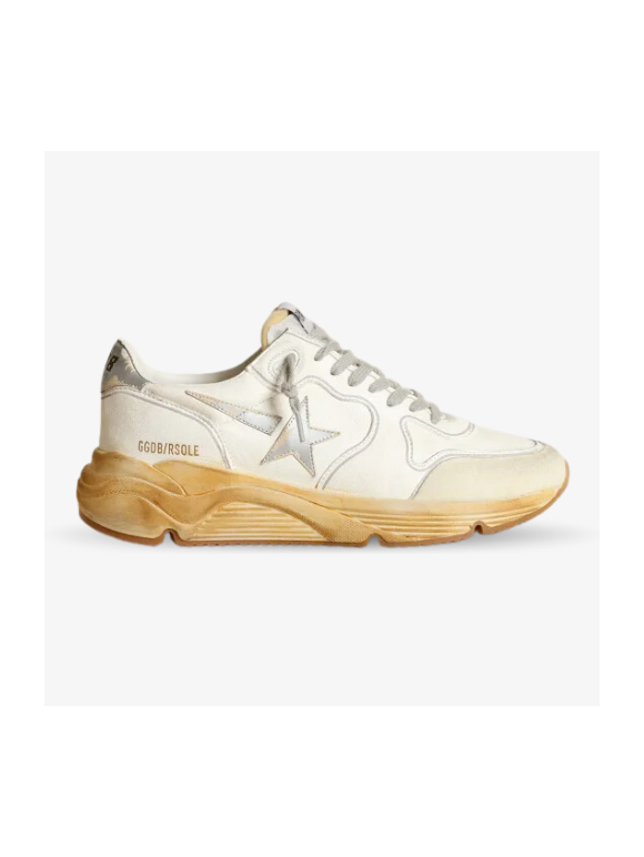 GG Running Sole Blancas con suela marrón