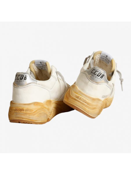 GG Running Sole Blancas con suela marrón