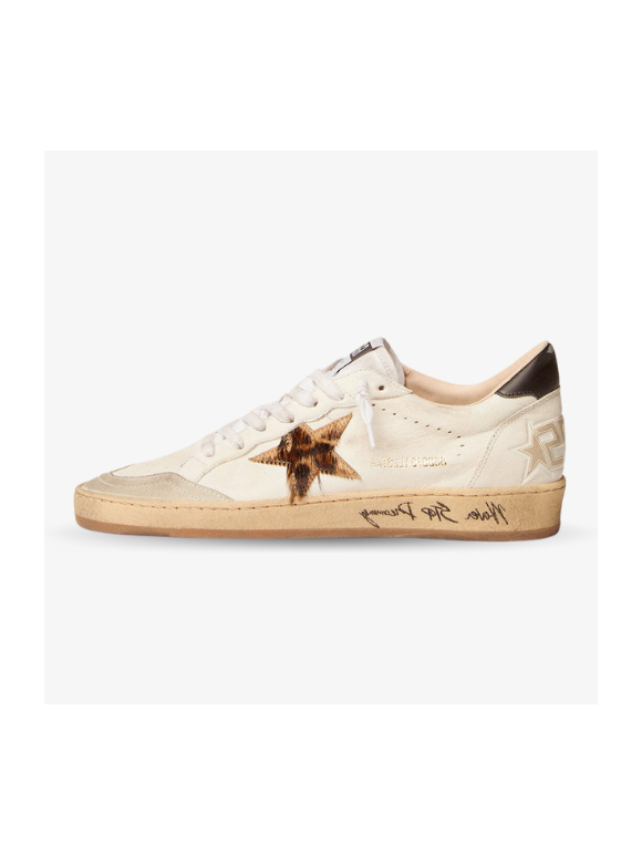 Golden Goose Superstar con estrella y Estampado de Leopardo