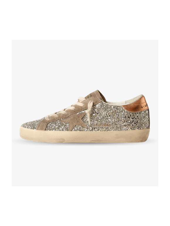 Golden Goose Superstar con Purpurina marrones