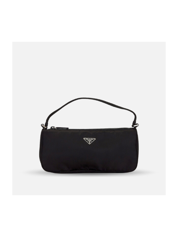 Bolso de hombro Prada tessuto de nylon negro