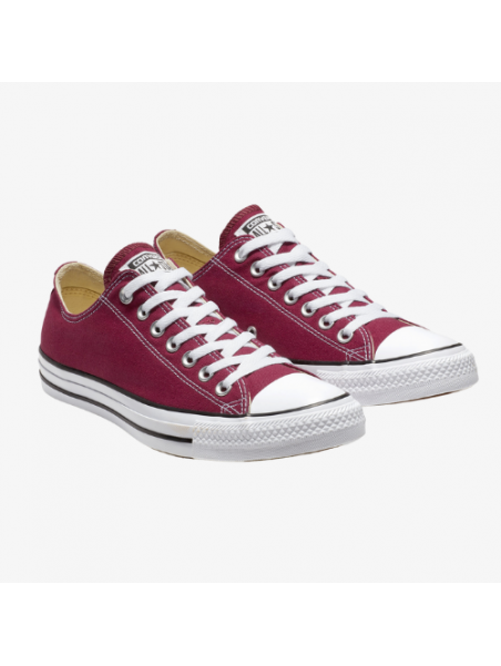 Converse bajas granate