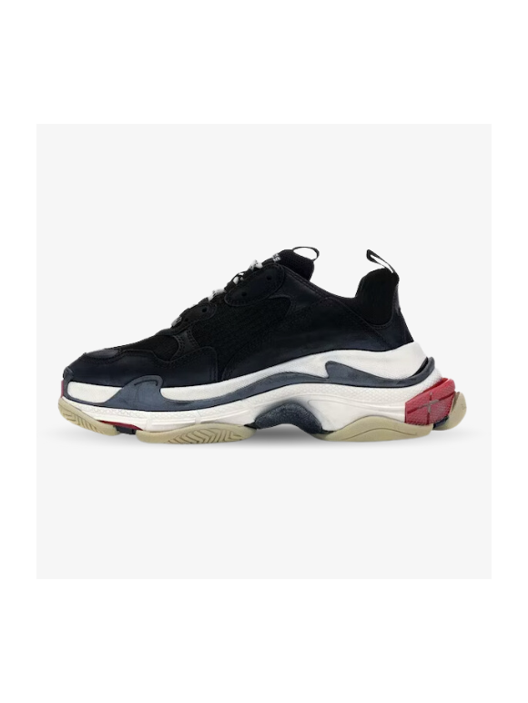 Balenciaga Triple S Negras Blancas y Rojas