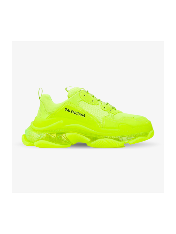 Balenciaga Triple S Amarillas Fluorescentes Suela Transparente