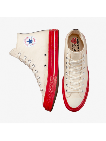 Converse Comme des Garçons play 2 altas beige