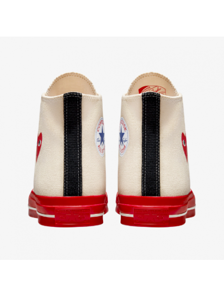 Converse Comme des Garçons play 2 altas beige