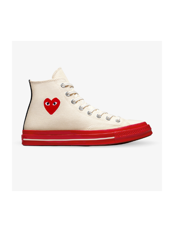 Converse Comme des Garçons play 2 altas beige