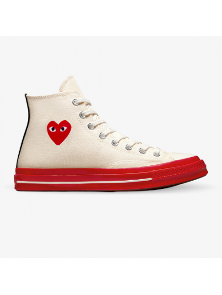 Converse Comme des Garçons play 2 altas beige