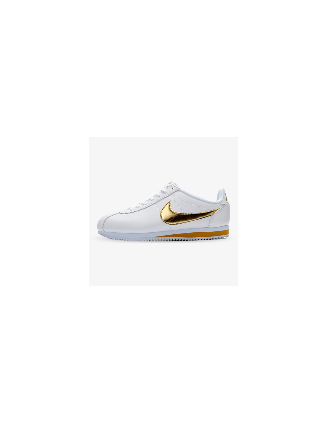 Nike Cortez Doradas y Blancas