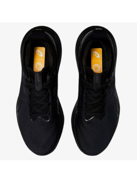 Asics Gel-Nimbus 25 Negras Enteras