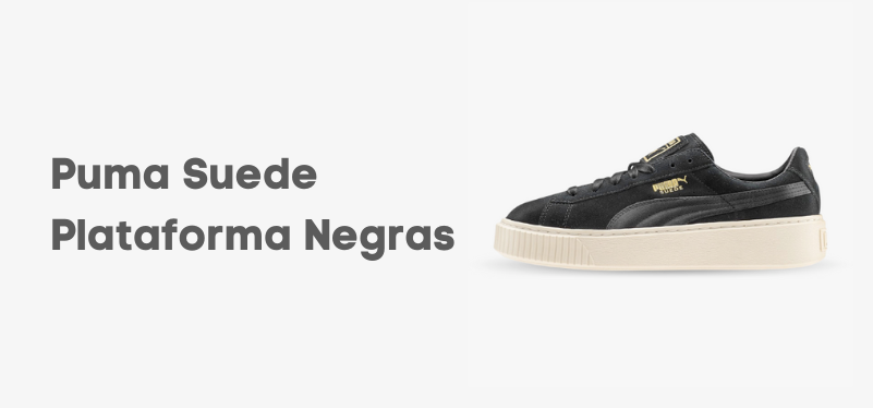 Puma Suede Plataforma Negras